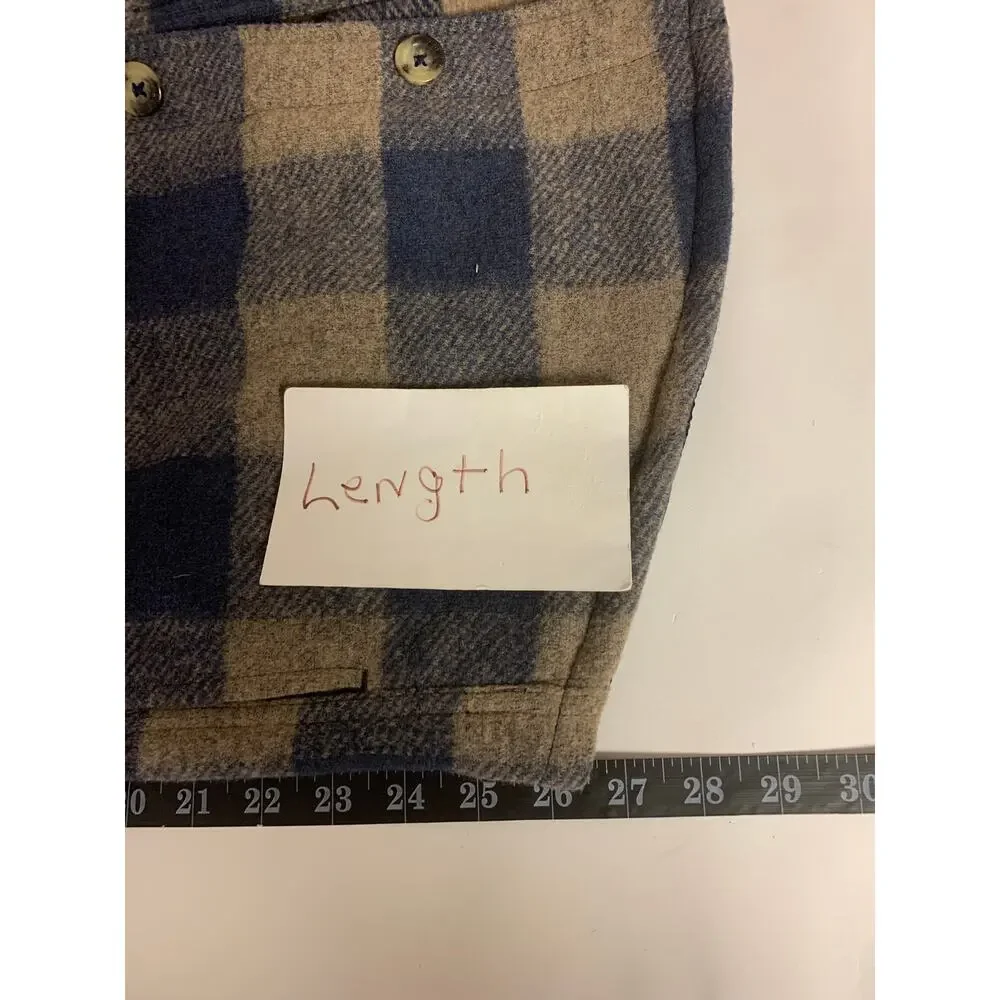 Eddie Bauer Shacket Overshirt Classic Buffalo Plaid Heavy Flannel NWT Mens SZ L